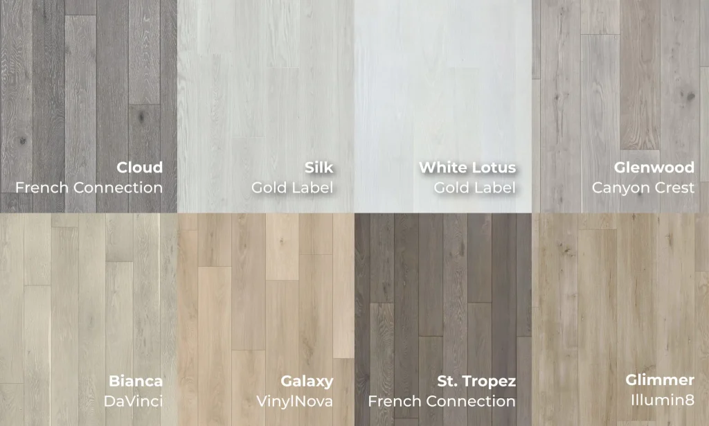 White and Gray Wood Floors