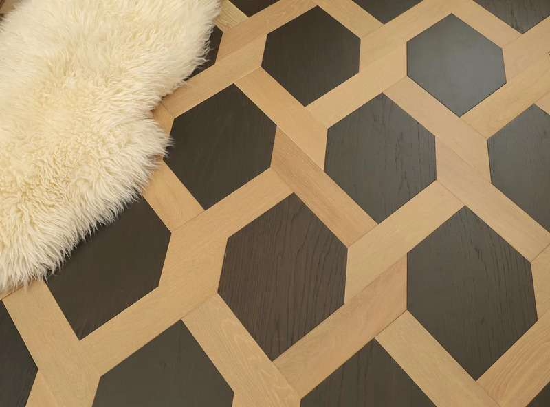 braid pattern wood floor