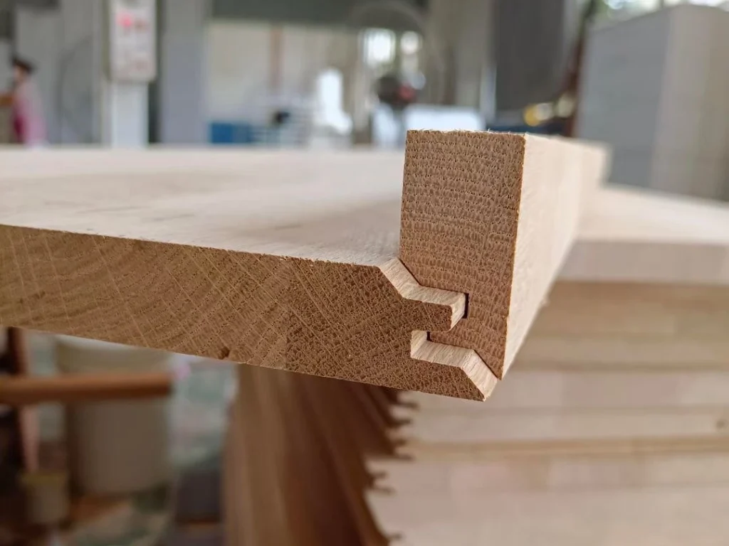 solid wood stair treads construction